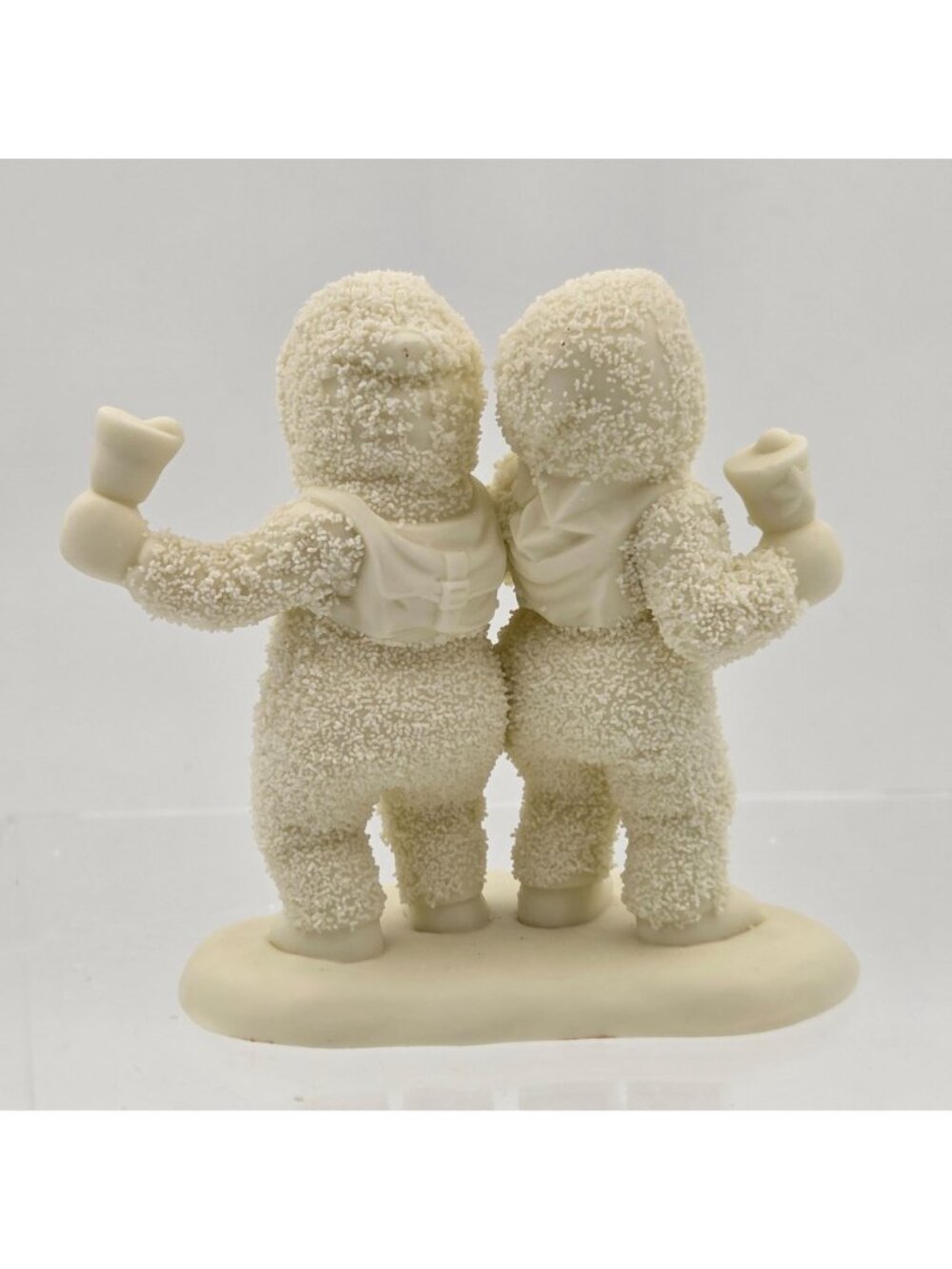 Dept 56 Snowbabies 68454 Set of 2 Porcelain Figurines Let's All Chime In - Picture 3 of 11